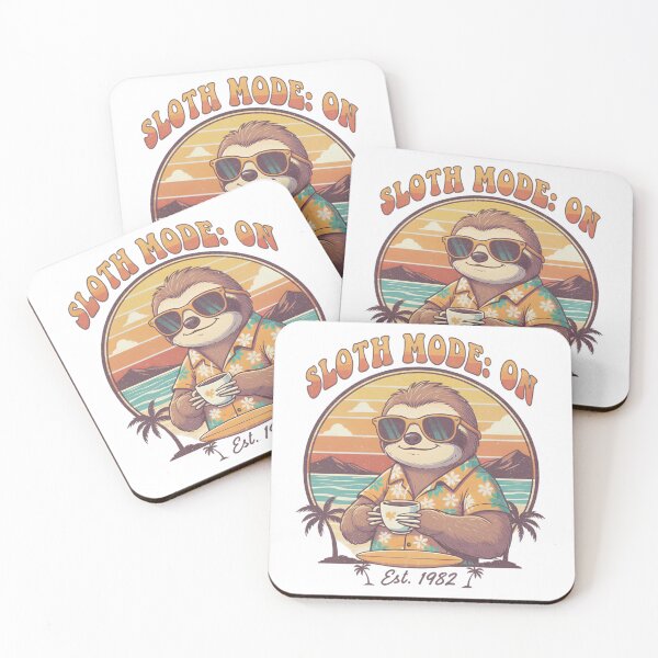 Item preview, Sloth Mode: ON – Vintage Beach Coffee designed and sold by PT PROJECT.