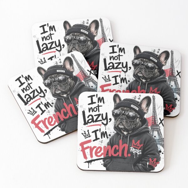 Item preview, Cool Frenchie with Parisian street style designed and sold by LinaDesign Store.