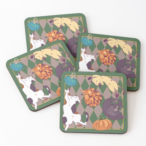 Item preview, Cats napping through fall designed and sold by ellieoxenfree.