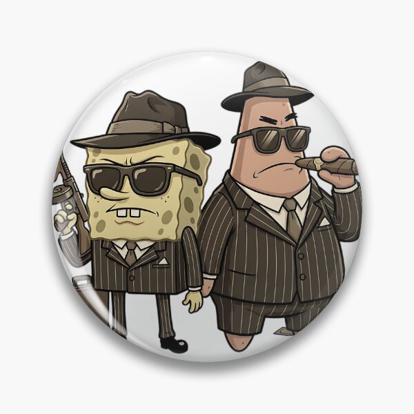 Item preview, Bikini Bottom Mafia Partners - Vintage Gangster Parody designed and sold by iwzzuel.