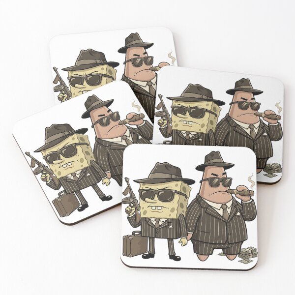 Item preview, Bikini Bottom Mafia Partners - Vintage Gangster Parody designed and sold by iwzzuel.