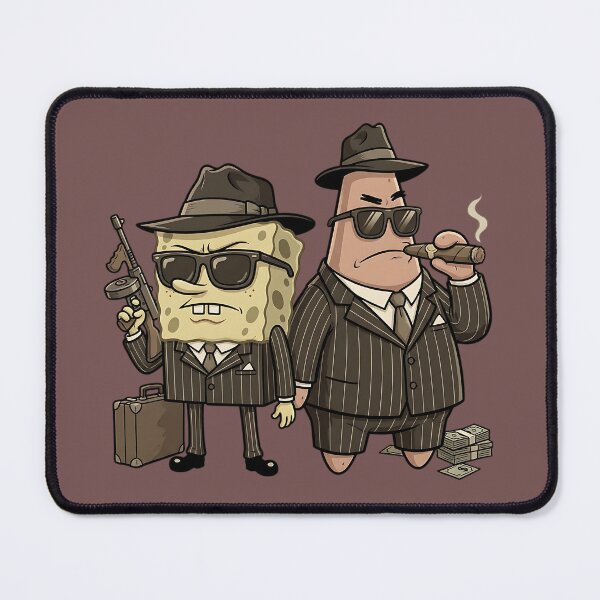 Item preview, Bikini Bottom Mafia Partners - Vintage Gangster Parody designed and sold by iwzzuel.