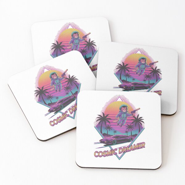Item preview, Cosmic Dreamer – Retro Space Cat Synthwave designed and sold by PT PROJECT.