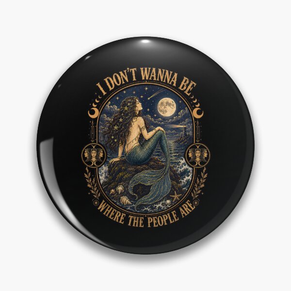 Item preview, I Don't Wanna Be Where The People are Gothic Mermaid designed and sold by MatherFisher.