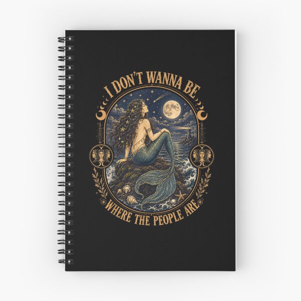 Item preview, I Don't Wanna Be Where The People are Gothic Mermaid designed and sold by MatherFisher.