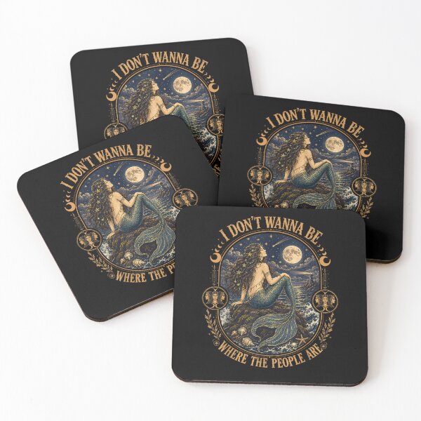 Item preview, I Don't Wanna Be Where The People are Gothic Mermaid designed and sold by MatherFisher.