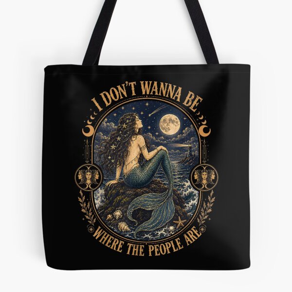 Item preview, I Don't Wanna Be Where The People are Gothic Mermaid designed and sold by MatherFisher.