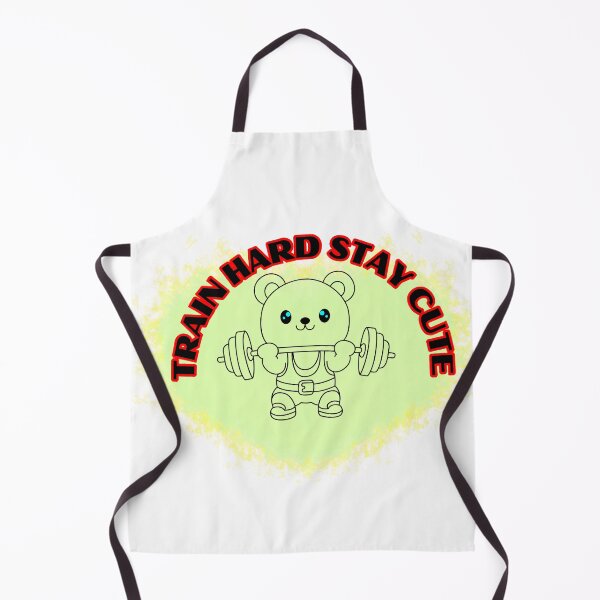 Item preview, Train Hard Stay Cute | Cute Bear Weightlifting Gym Design | Funny Fitness Motivation designed and sold by Palette _Vibes.