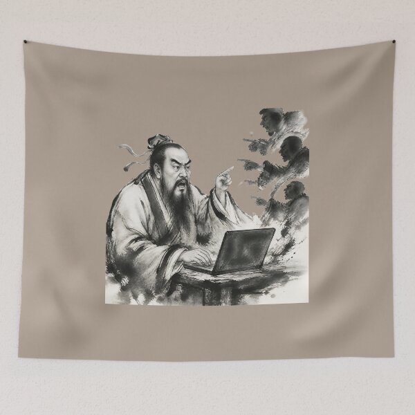Item preview, Confucius Arguing in the Comments Section designed and sold by ManggaeJM.