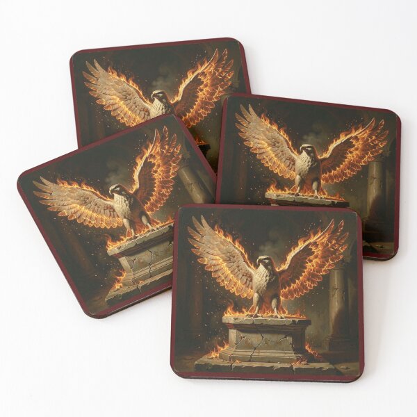 Item preview,  Ancient Flame Wings Albanian Eagle designed and sold by TaBogroupsRed.