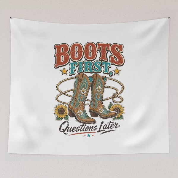 Item preview, Frases de vaqueras, diseño de botas de vaquera vintage designed and sold by graphic-genie.