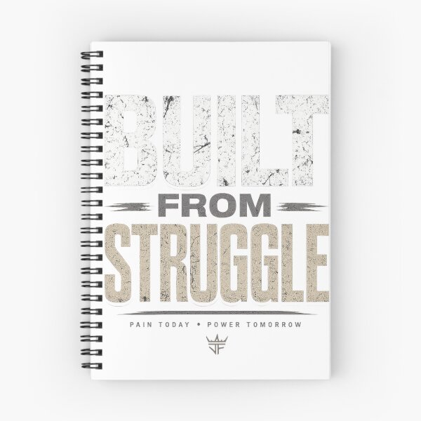 Item preview, Built From Struggle – Minimalist Streetwear Typography Hoodie & T-Shirt Design designed and sold by Trendykunnu.