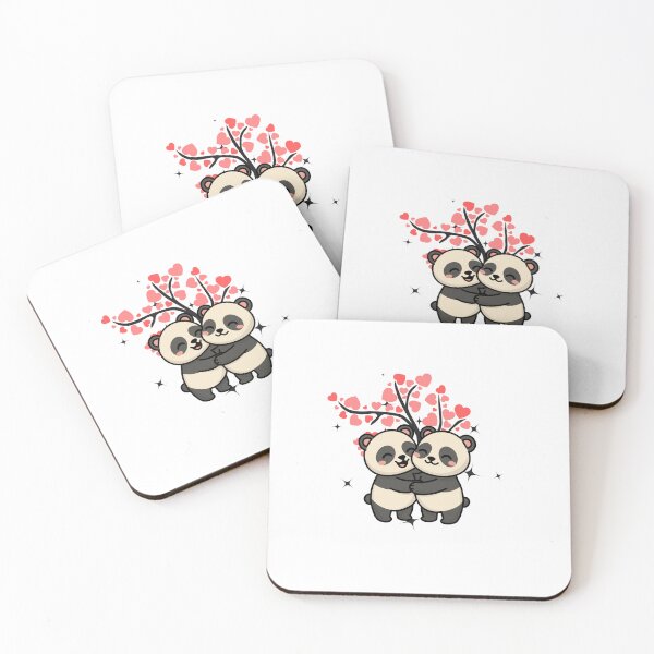 Item preview, Cute Panda Love Hug – Adorable Valentine Couple Design designed and sold by Palette _Vibes.