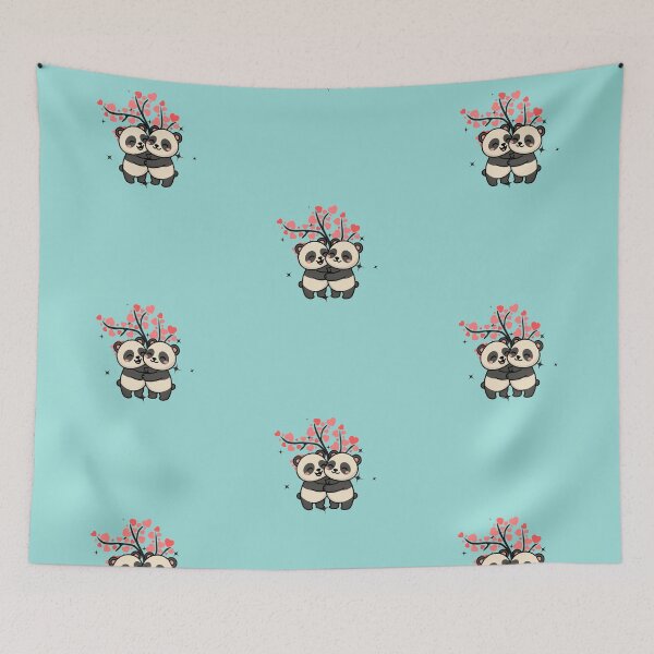Item preview, Cute Panda Love Hug – Adorable Valentine Couple Design designed and sold by Palette _Vibes.