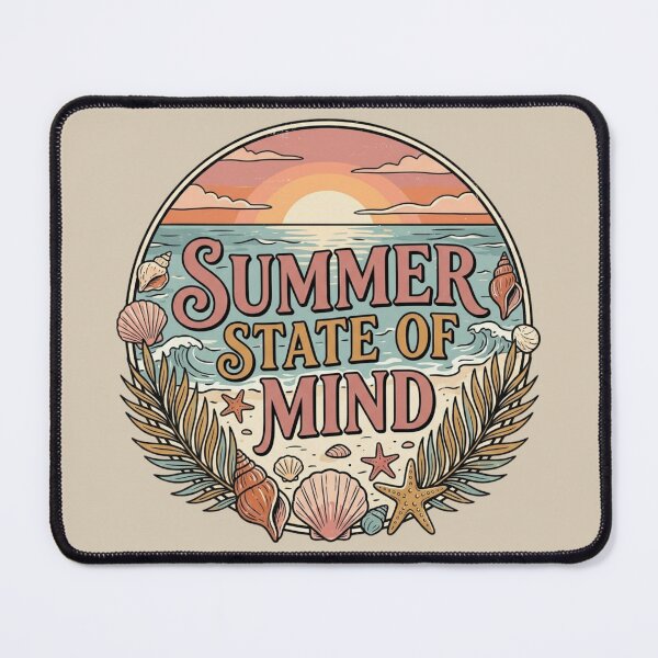 Item preview, Summer State Of Mind Vintage Circular Beach Sunset Seashell designed and sold by PACS0011.