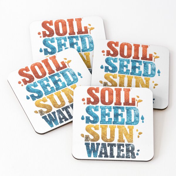 Item preview, Soil Seed Sun Water Colorful Text Design designed and sold by RichardRags.