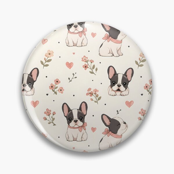 Item preview, Pastel puppies with pink bows pattern designed and sold by LinaDesign Store.