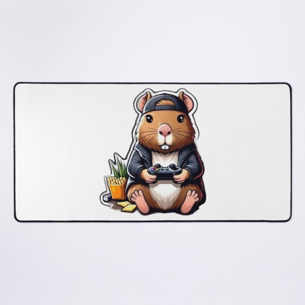 Item preview, Cute Gamer Capybara Sticker | Kawaii Gaming Animal Vinyl Decal designed and sold by  PixelPop Studio.