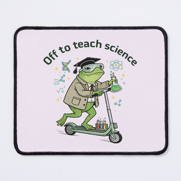 Item preview, Off To Teach Science Funny Frog Teacher STEM Humor Quote designed and sold by Aesthetic-Avenue.