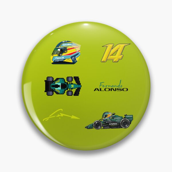 Item preview, Fernando Alonso 14 F1 2026 sticker pack  designed and sold by Pink Polar F1.