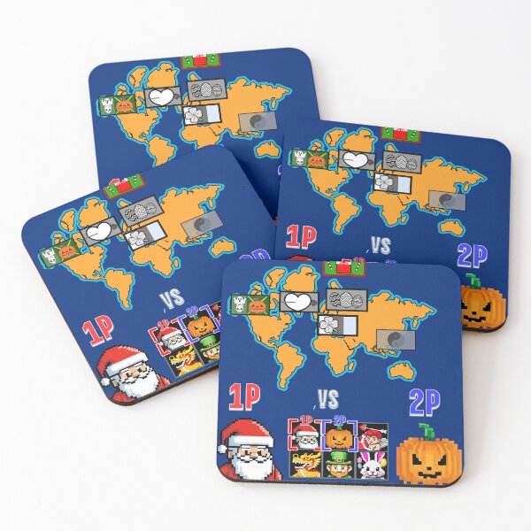 Item preview, PLAYER SELECT: Santa Claus VS Jack-O-Lantern designed and sold by FREEKNSTEIN.