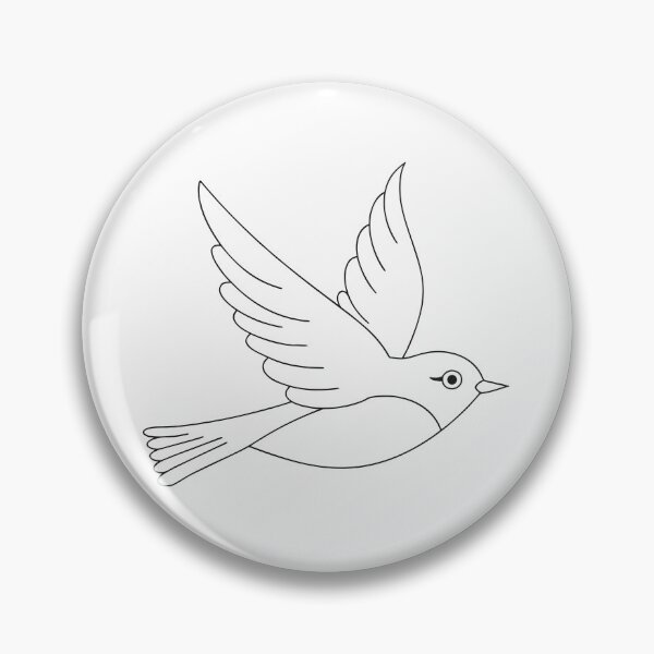 Item preview, Flying Bird Elegant 1 Line Art Gift designed and sold by OneLine Studio.