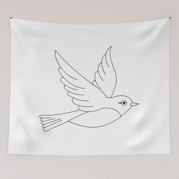 Item preview, Flying Bird Elegant 1 Line Art Gift designed and sold by OneLine Studio.