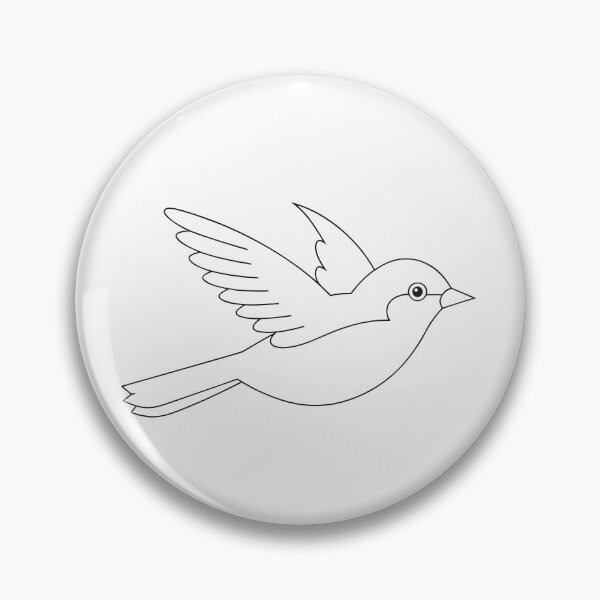 Item preview, Flying Bird Elegant 2 Line Art Gift designed and sold by OneLine Studio.