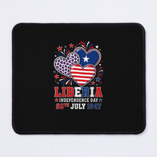 Item preview, Liberia Independence Day 1847 Patriotic Heart Liberian Flag designed and sold by MatherFisher.
