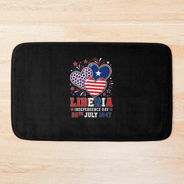 Item preview, Liberia Independence Day 1847 Patriotic Heart Liberian Flag designed and sold by MatherFisher.