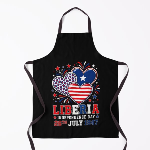 Item preview, Liberia Independence Day 1847 Patriotic Heart Liberian Flag designed and sold by MatherFisher.