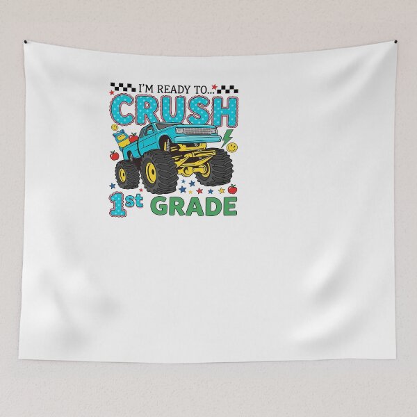 Item preview, I'm Ready To Crush 1st Grade Monster Truck Boys designed and sold by KroghDs.