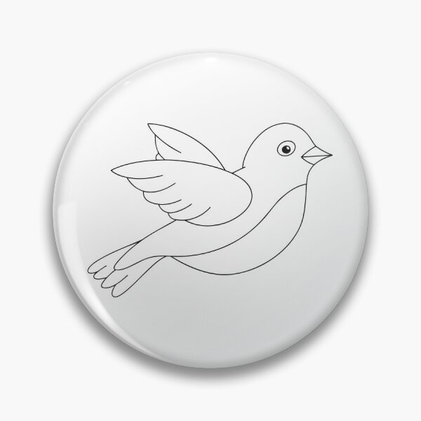 Aperçu de l'œuvre Oiseau en Vol Amical 1 Cadeau Line Art créée et vendue par OneLine Studio.