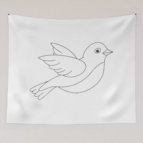 Item preview, Flying Bird Friendly 1 Line Art Gift designed and sold by OneLine Studio.