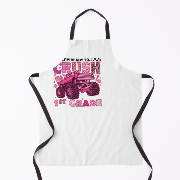 Item preview, Ready To Crush 1st Grade Pink Monster Truck Girls designed and sold by KroghDs.