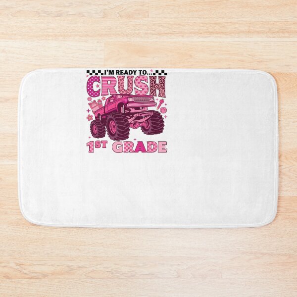 Item preview, Ready To Crush 1st Grade Pink Monster Truck Girls designed and sold by KroghDs.