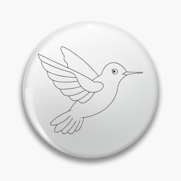 Aperçu de l'œuvre Copie de Oiseau en Vol Amical 2 Cadeau Line Art créée et vendue par OneLine Studio.