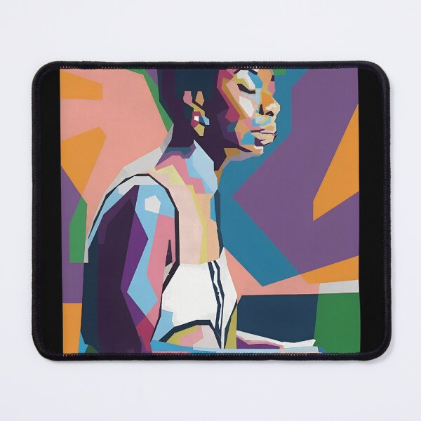 Item preview, Bold Geometric Musician Profile Art designed and sold by PlanetSerpo.