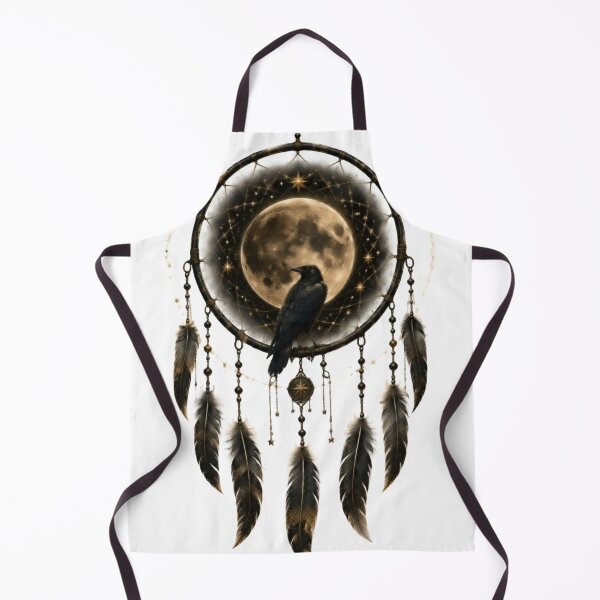 Item preview, Mystic Moon Dreamcatcher Raven | Celestial Boho Gothic T-Shirt designed and sold by Druvibe.