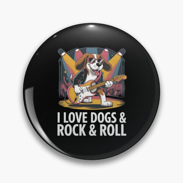 Item preview, Beagle Rocker Dog Electric Guitar Music Fan Art designed and sold by SoyLamderma.