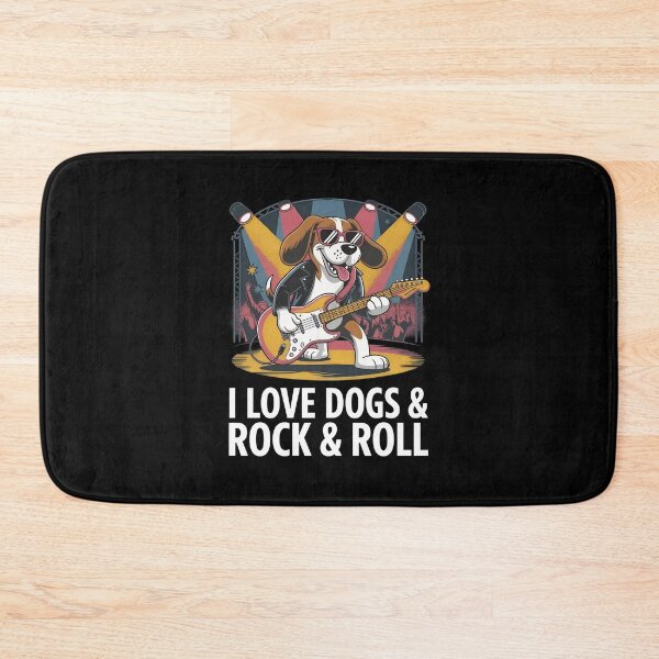 Item preview, Beagle Rocker Dog Electric Guitar Music Fan Art designed and sold by SoyLamderma.