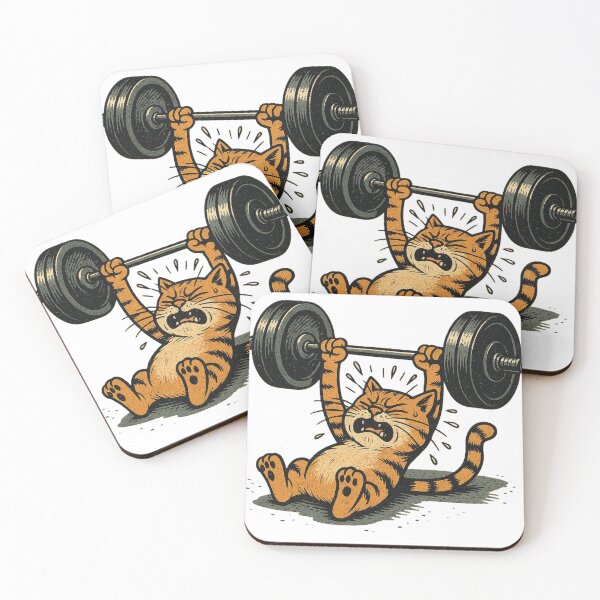 Item preview, Bench Press and Purr Funny Gym Cat – Weightlifting Cat Lover Design, Funny Fitness Gift designed and sold by AYACHI90.