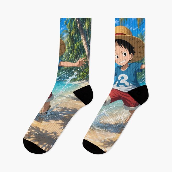Item preview, Monkey D Luffy One Piece Tropical Beach Splash designed and sold by BrianRayan.
