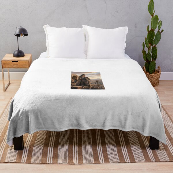 Item preview, Pioneer woman in desert landscape at sunset designed and sold by CathryneDelamort.