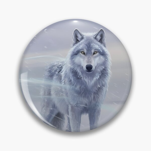 Item preview, Arctic White Wolf in Snow | Winter Wildlife Art designed and sold by RkskArt.