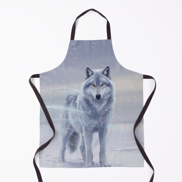 Item preview, Arctic White Wolf in Snow | Winter Wildlife Art designed and sold by RkskArt.