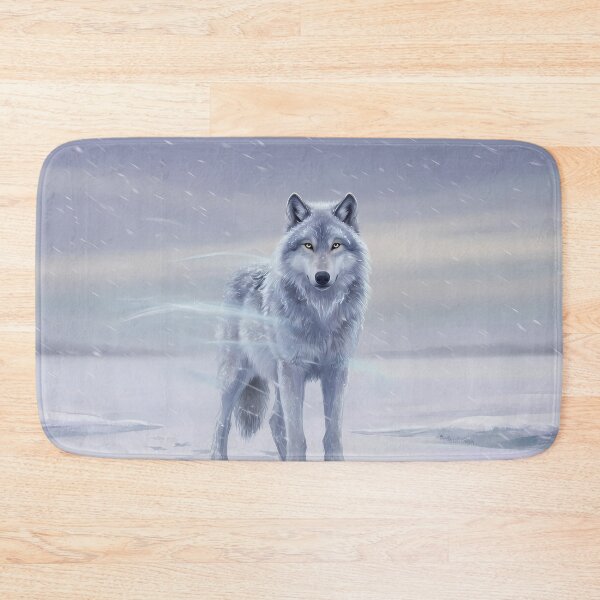 Item preview, Arctic White Wolf in Snow | Winter Wildlife Art designed and sold by RkskArt.