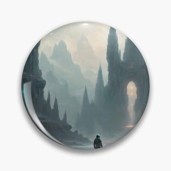 Item preview, Alien Monoliths Bright Sci-Fi City designed and sold by Feble.