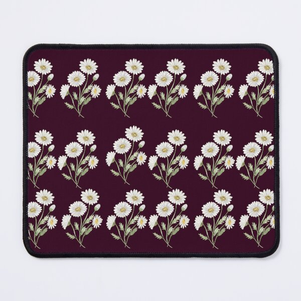 Item preview, Vintage White Daisy Dark Chocolate Floral Pattern designed and sold by Jyoti-Quotes.