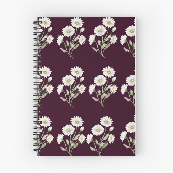 Item preview, Vintage White Daisy Dark Chocolate Floral Pattern designed and sold by Jyoti-Quotes.